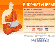 Tablet Screenshot of buddhistelibrary.org